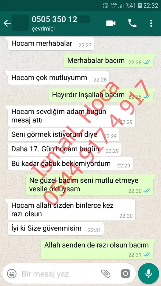 Derman Hoca'ya WhatsApp'tan gönderilen teşekkür mesajının ekran görüntüsü 3