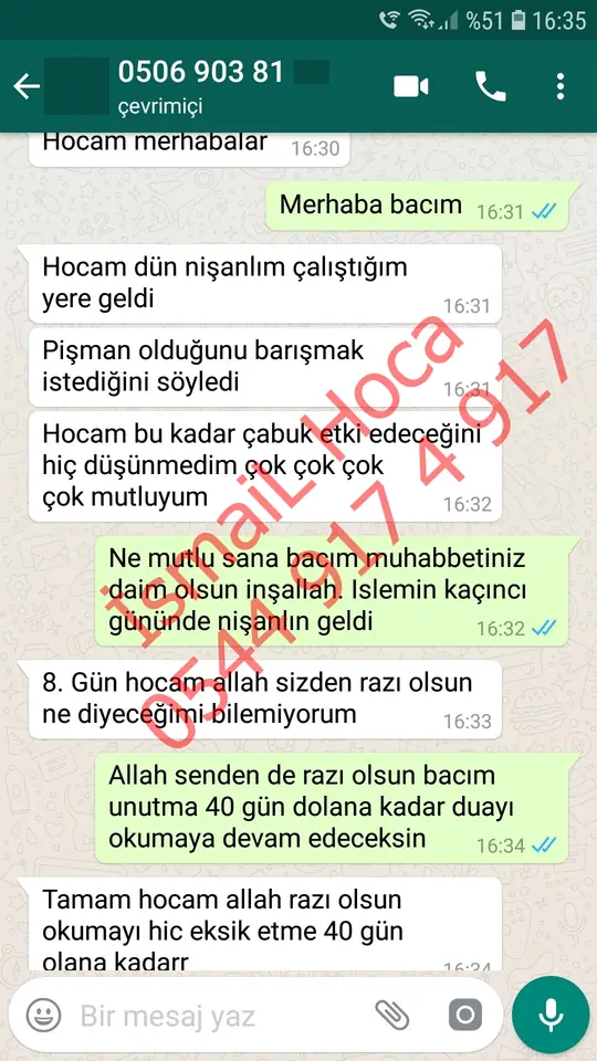 Derman Hoca'ya WhatsApp'tan gönderilen teşekkür mesajının ekran görüntüsü 9