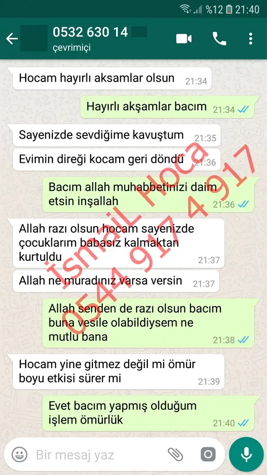 Derman Hoca'ya WhatsApp'tan gönderilen teşekkür mesajının ekran görüntüsü 10