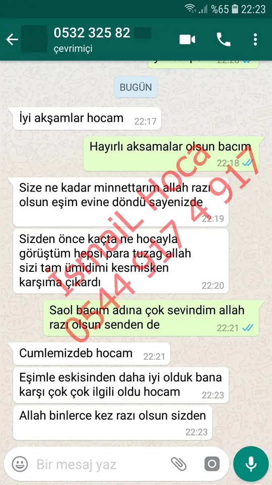 Derman Hoca'ya WhatsApp'tan gönderilen teşekkür mesajının ekran görüntüsü 14