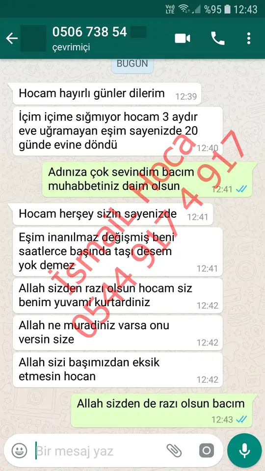 Derman Hoca'ya WhatsApp'tan gönderilen teşekkür mesajının ekran görüntüsü 20