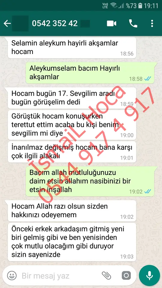 Derman Hoca'ya WhatsApp'tan gönderilen teşekkür mesajının ekran görüntüsü 28