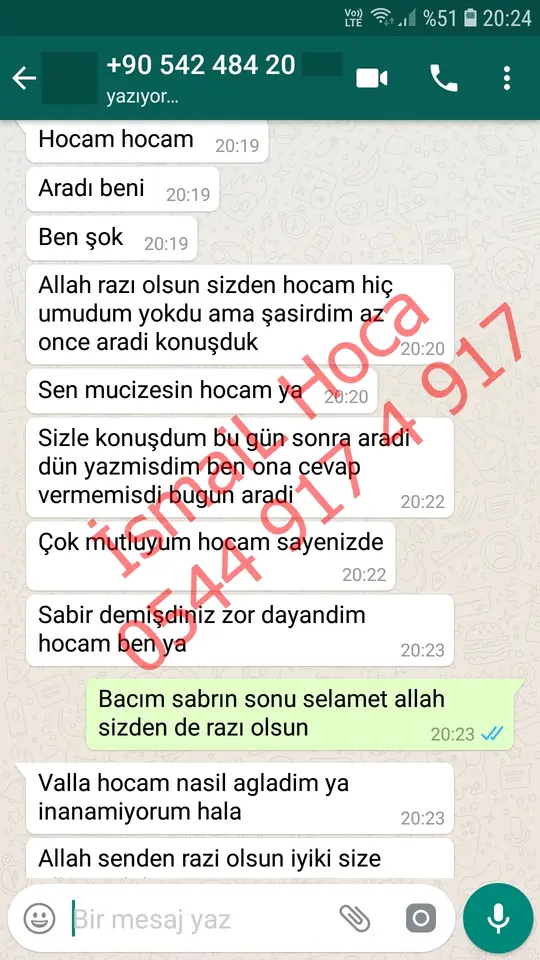 Derman Hoca'ya WhatsApp'tan gönderilen teşekkür mesajının ekran görüntüsü 31