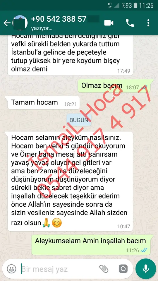 Derman Hoca'ya WhatsApp'tan gönderilen teşekkür mesajının ekran görüntüsü 32