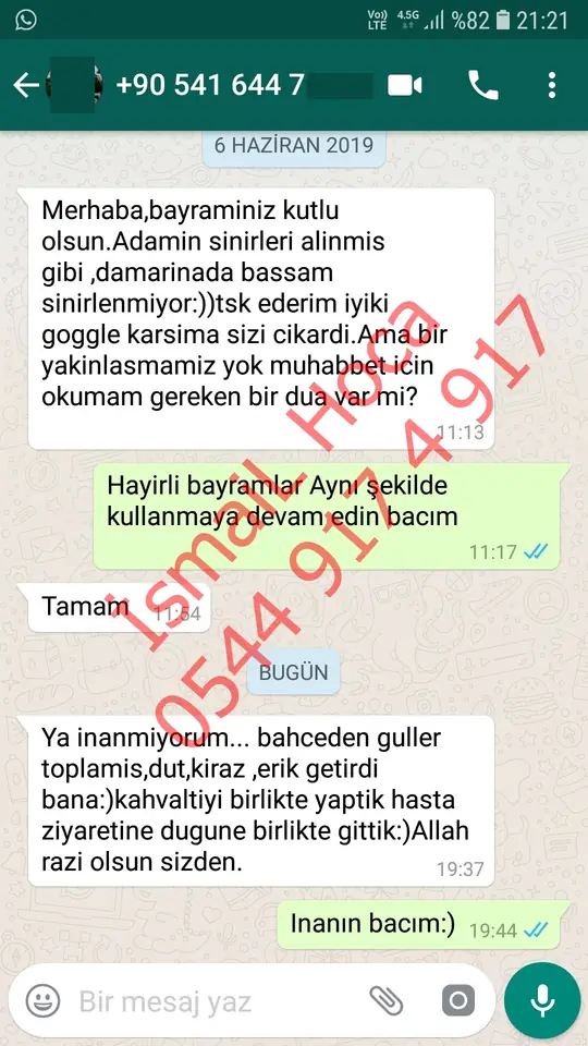 Derman Hoca'ya WhatsApp'tan gönderilen teşekkür mesajının ekran görüntüsü 34