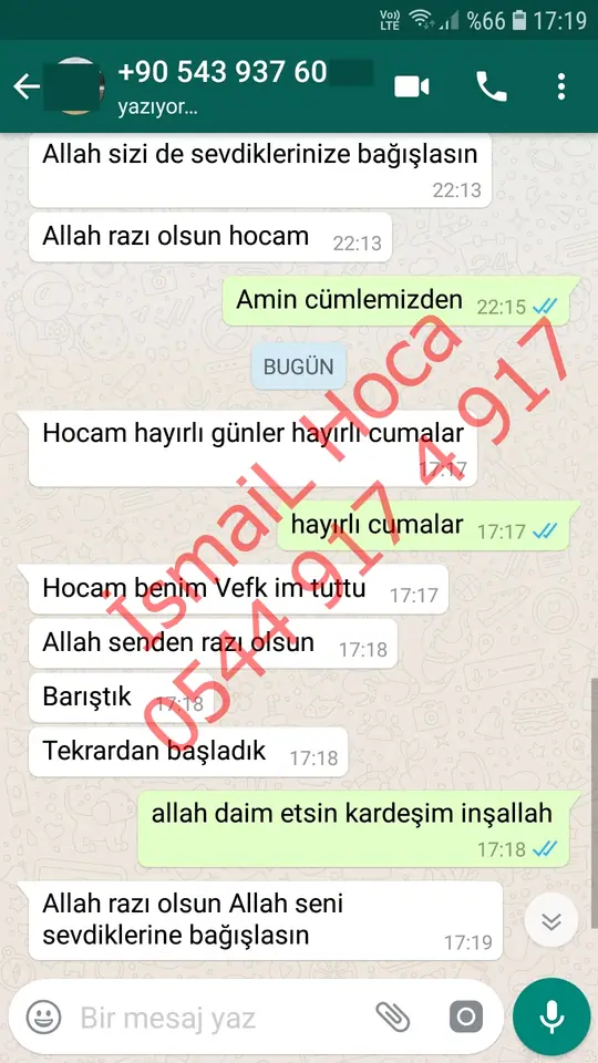 Derman Hoca'ya WhatsApp'tan gönderilen teşekkür mesajının ekran görüntüsü 38