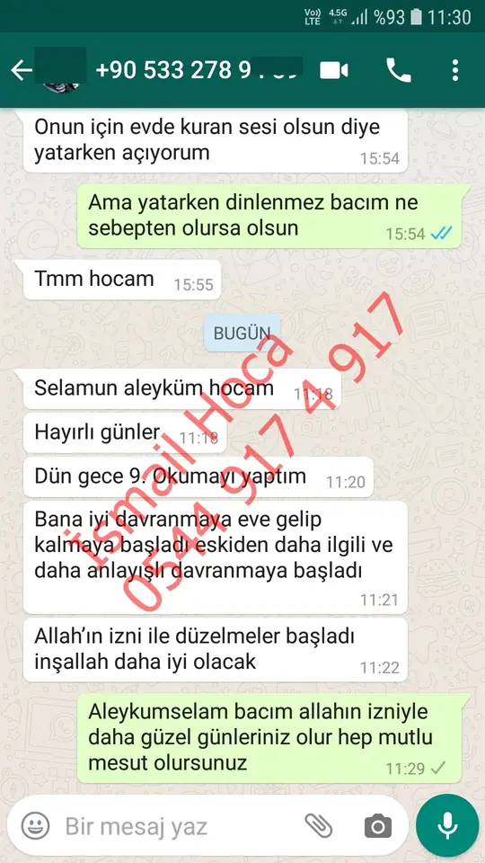 Derman Hoca'ya WhatsApp'tan gönderilen teşekkür mesajının ekran görüntüsü 47